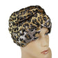 Gold Silver Metallic Leopard Print Turban Headband