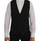 Black STAFF Cotton Striped Vest