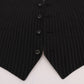 Black STAFF Cotton Striped Vest