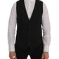 Black STAFF Cotton Striped Vest
