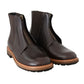 Elegant Brown Leather Ankle Boots