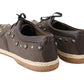 Elegant Brown Lace-Up Casual Men's Shoes