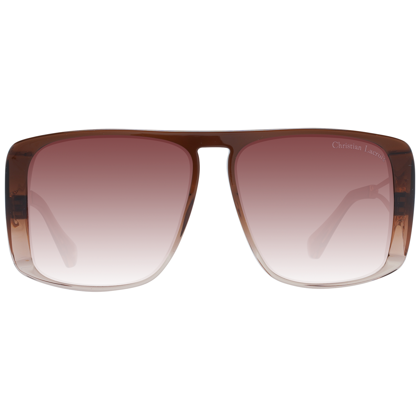 Elegant Brown Gradient Rectangle Sunglasses