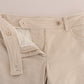 Beige Slim Jeans Corduroy Skinny Pants