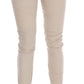 Beige Slim Jeans Corduroy Skinny Pants