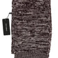 Elegant Bordeaux Wool Scarf for Men