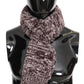 Elegant Bordeaux Wool Scarf for Men