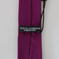 Elegant Purple Silk Necktie