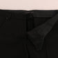 Black Wool Straight Formal Pants
