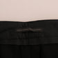 Black Wool Straight Formal Pants