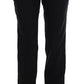 Black Wool Straight Formal Pants