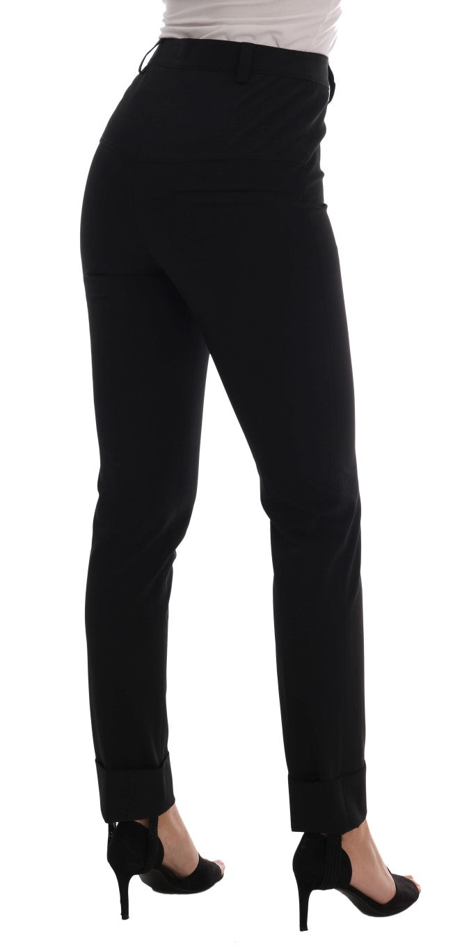 Sleek Black Stirrup Leggings