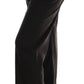 Chic Brown Flared Wool Pants