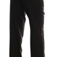 Chic Brown Flared Wool Pants