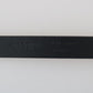 Chic Monochrome Leather Belt with Gold Buckle