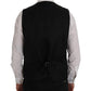 Elegant Striped Wool Waistcoat Vest