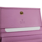 Gucci Marmont Women's Pink Leather Wallet w/Crystal Double G