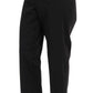 Elegant Black Capri Pants by Italian Couturier