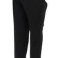 Elegant Black Capri Pants by Italian Couturier