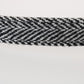 Elegant Black and White Men's Wool Belt