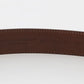 Elegant Purple Leather Belt with Gold Buckle