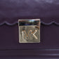 Elegant Purple Leather Mindy Shoulder Bag