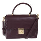 Elegant Purple Leather Mindy Shoulder Bag