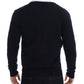 Chic Blue Wool Blend Cardigan Sweater