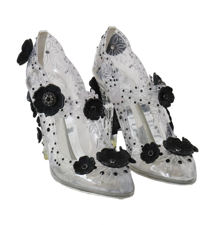 Crystal Cinderella Mary Janes Pumps