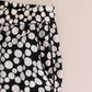 Elegant Polka Dot Silk High-Waist Pants