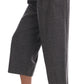 Gray Wool Capri Pants