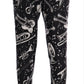 Slim Fit Printed Linen Trousers
