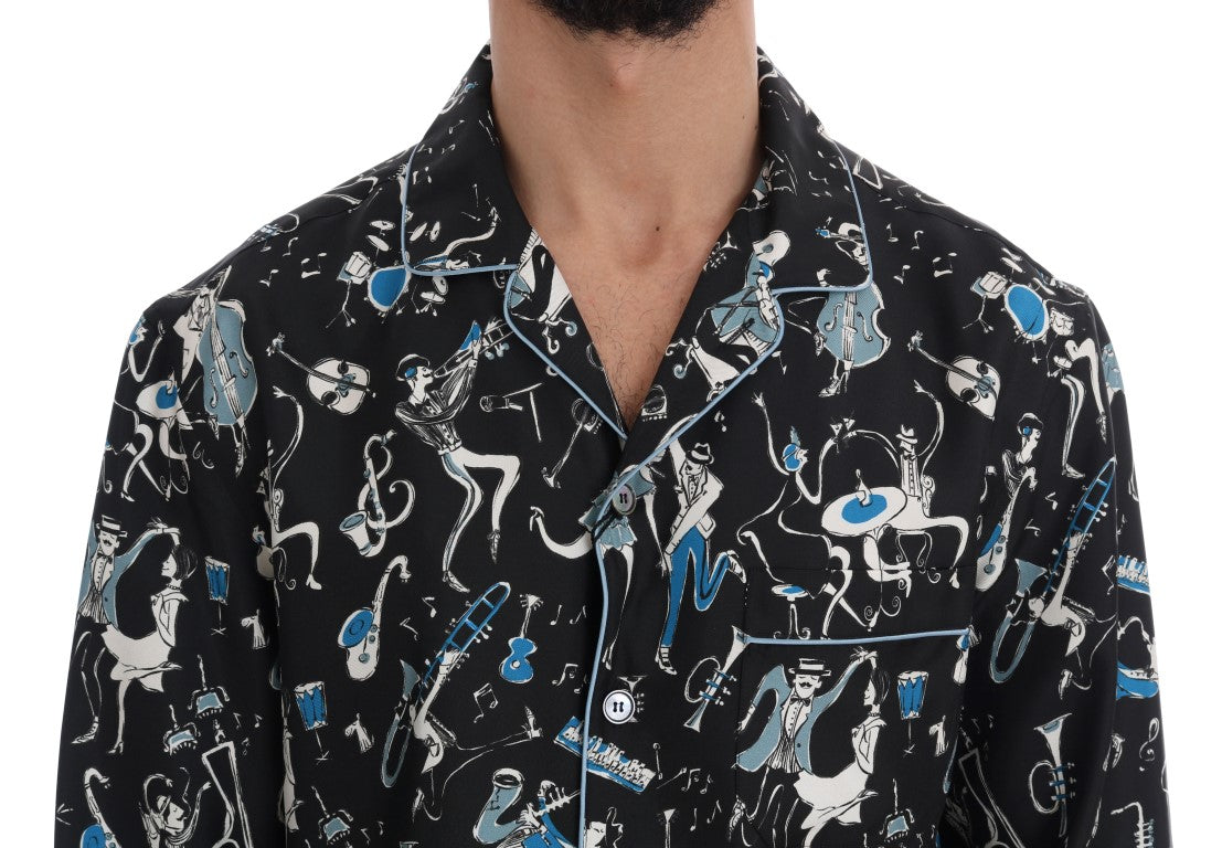 Silk Jazz Motive Casual Shirt