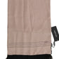 Elegant Pink Polka Dot Silk Scarf