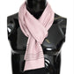 Elegant Silk Men's Scarf with Polka Dots