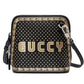Gucci Women Black Guccy Sega Script Dome Mini Crossbody Bag