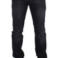 Sleek Gray Slim Fit Denim Jeans