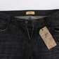 Sleek Gray Slim Fit Denim Jeans