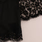 Elegant A-Line Lace Dress with Crystal Details