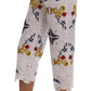 Mulicolor Majolica Cutout Capri Pants