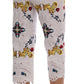 Mulicolor Majolica Cutout Capri Pants