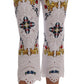 Mulicolor Majolica Cutout Capri Pants