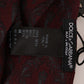 Silk Bordeaux Crown Chili Print Mens Scarf