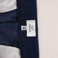 Elegant Blue Straight Fit Casual Pants