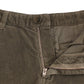 Chic Green Corduroy Straight Fit Pants