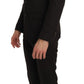 Elegant Brown Jacquard Martini Suit