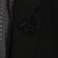 Elegant Brown Jacquard Martini Suit