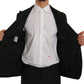 Elegant Green Wool Slim Fit Suit