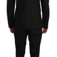 Elegant Green Wool Slim Fit Suit