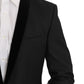 Elegant Gray Wool Tuxedo Smoking Suit